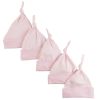 Pink Knotted Baby Cap (Pack of 5)