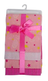 Pink Four Pack Receiving Blanket - 4 Pack