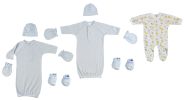 Preemie Boys Sleep-n-Play, Gowns, Caps, Booties and MIttens