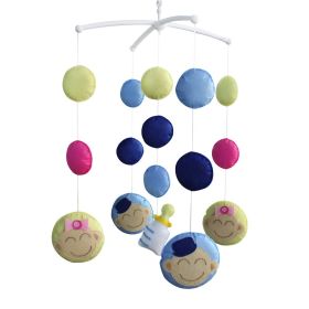 Colorful Dots Baby Crib Mobile Infant Room Nursery Decor Hanging Musical Mobile Crib Toy