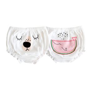 2 Pack Cartoon Bloomer Shorts for Baby Infant Toddler Diaper Covers Briefs Underwear
