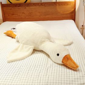 Fashion Rabbit Fur Big White Goose Doll Plush Toy Duck Large Sleep Throw Pillow Boys and Girls Sleep with Baby Birthday Present