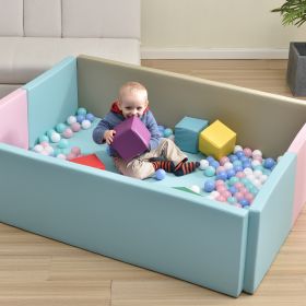 Soft Foam Ball Pit for Toddlers Crawling;  59 x 43 inch Indoor Toy Kids Ball Pool Playpen;  Foldable & Portable Easy Clean Babies Soft Ball Pool;  Bal