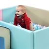 Soft Foam Ball Pit for Toddlers Crawling;  59 x 43 inch Indoor Toy Kids Ball Pool Playpen;  Foldable & Portable Easy Clean Babies Soft Ball Pool;  Bal