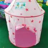 Princess Castle Play Tent; Kids Foldable Games Tent House Toy for Indoor & Outdoor Use-Pink