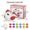 Toddler Chicken Easter Eggs Toys - Color Matching Game Shape Sorter With 6 Toy Eggs For Kids; Montessori Educational Toys Easter Gifts For 3 4 5 6 Gir