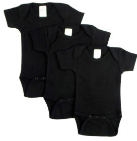Black Onezie (Pack of 3) (Color: Black, size: Newborn)