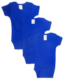 Blue Bodysuit Onezies (Pack of 3) (Color: Blue, size: Newborn)