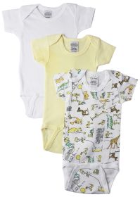 Unisex Baby 3 Pc Layette Sets (Color: White, size: small)