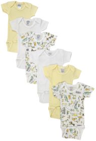 Unisex Baby 6 Pc Layette Sets (Color: White, size: Newborn)