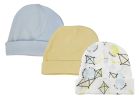 Baby Boys Caps (Pack of 3)