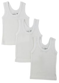 White Tank Top 3 Pack (Color: White, size: large)