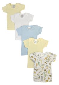 Unisex Baby 5 Pc Shirts (Color: White, size: Newborn)