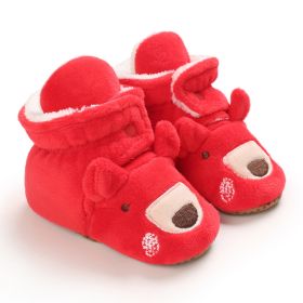 Fashion Winter Thermal Baby Shoes (Option: Red-12cm)