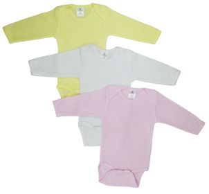 Boys Pastel Long Sleeve Onezie (Color: Pink/Yellow/White, size: large)