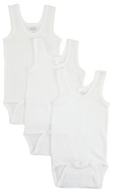 White Tank Top Onezie (Color: White, size: large)