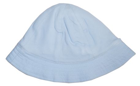 Pastel Blue Sun Hat (Color: Blue, size: 0-6M)