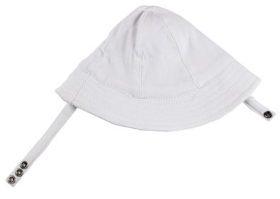 White Sun Hat (Color: White, size: 0-6M)