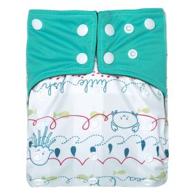 Baby Washable Bamboo Charcoal Cloth Diaper Pants Digital Printing (Option: NO10)