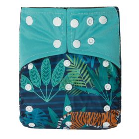 Baby Washable Bamboo Charcoal Cloth Diaper Pants Digital Printing (Option: NO24)