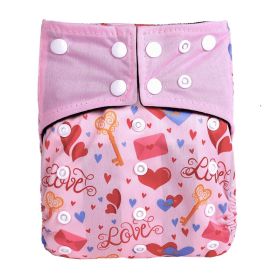 Baby Washable Bamboo Charcoal Cloth Diaper Pants Digital Printing (Option: NO21)