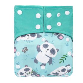 Baby Washable Bamboo Charcoal Cloth Diaper Pants Digital Printing (Option: NO17)