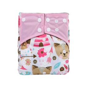 Baby Washable Bamboo Charcoal Cloth Diaper Pants Digital Printing (Option: NO35)