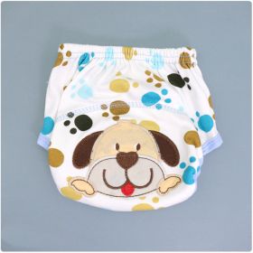Summer Embroidered Baby Cotton Learning Pants  Diaper Pocket  Waterproof Training Pants  Leak-Proof Breathable Bread Pants (Option: Dog-100 yards)