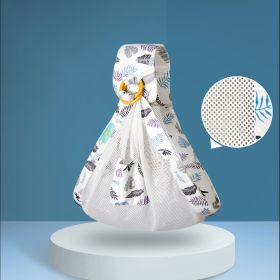 Newborn Baby Wrap Carrier (Option: Clouds white leaves)