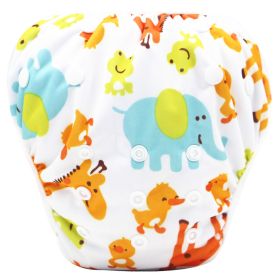 Baby Swimming Trunks Convenient And Hygienic Baby Leak-Proof Swimming Suit (Option: Elephant)