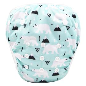 Baby Swimming Trunks Convenient And Hygienic Baby Leak-Proof Swimming Suit (Option: Polar bear)