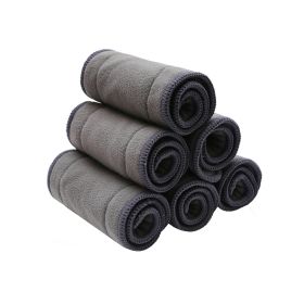 Folds To Prevent Side Leakage, Washable And Reusable Diapers (Option: 5layers of bamboo charcoal)