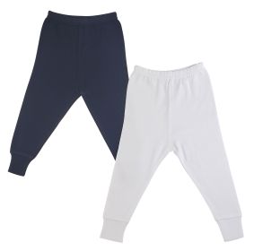 Long Pants - 2 pc (Color: White/Pink, size: Newborn)