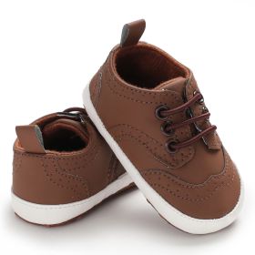 Soft Sole Baby Toddler Shoes (Option: Brown-11cm)