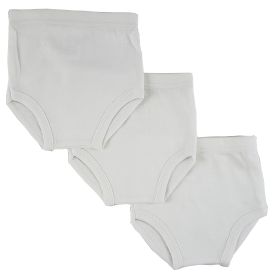 Training Pants - 3 Pack (Color: White, size: Newborn)