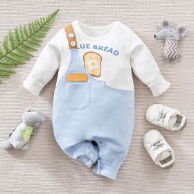 Long Sleeve Infant Rompers Fake Two Pieces (Option: LT123HX290A Picnic Cotton-59cm)