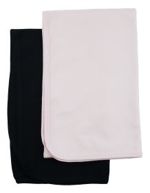 2 Receiving Blankets (Color: Pink/Black, size: 30x40)