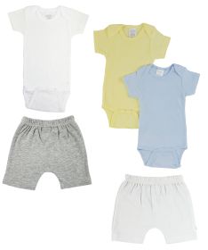 Infant Onezies and Pants (Color: White/Grey, size: Newborn)