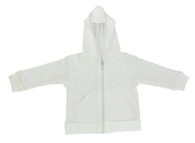 White Hoodie (Color: White, size: large)