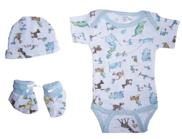 Baby Gift Set (Color: Crocodile Print, size: Newborn)