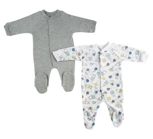 Sleep & Play (Pack of 2) (Color: White/Grey, size: small)