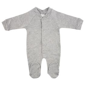 Heather Grey Closed-toe Sleep & Play (Color: White, size: small)