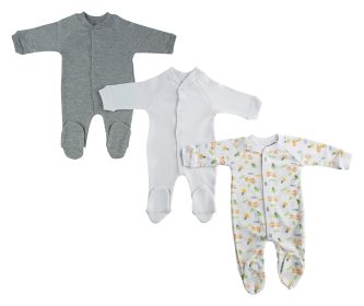 Sleep & Play (Pack of 3) (Color: White/Grey/Print, size: large)