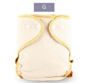 Super Absorbent Linen Cotton Diapers Coffee Fiber (Color: Yellow)