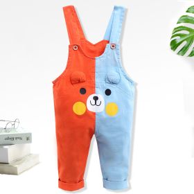 Fashion Color Matching Baby Single-tooth Mandarin Duck Pants Thin (Option: 8style-73cm)