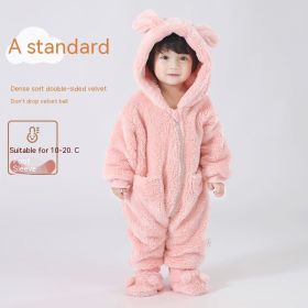 Lambswool Baby Jumpsuit Outer Wear (Option: Vanilla Powder-59cm)