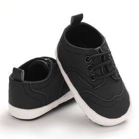 Soft Sole Baby Toddler Shoes (Option: Black-12cm)