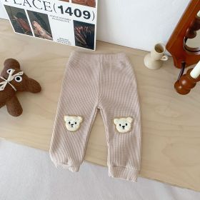 Baby Trousers Cute Fashion Personality (Option: Khaki-66cm)
