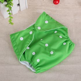 Small Washable Diapers For Babies And Toddlers (Option: Green-Grid)