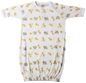 Unisex Newborn Baby 1 Piece Gown Set (Color: White, size: Newborn)